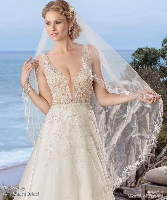 Beloved Spring 2018 Wedding Dresses By Casablanca Bridal World Of Beloved Spring 2018 A Line Bridal Gown With Iridescent Silver Beading