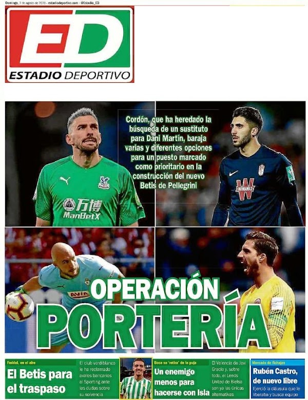 Betis, Estadio Deportivo: "Operación portería"