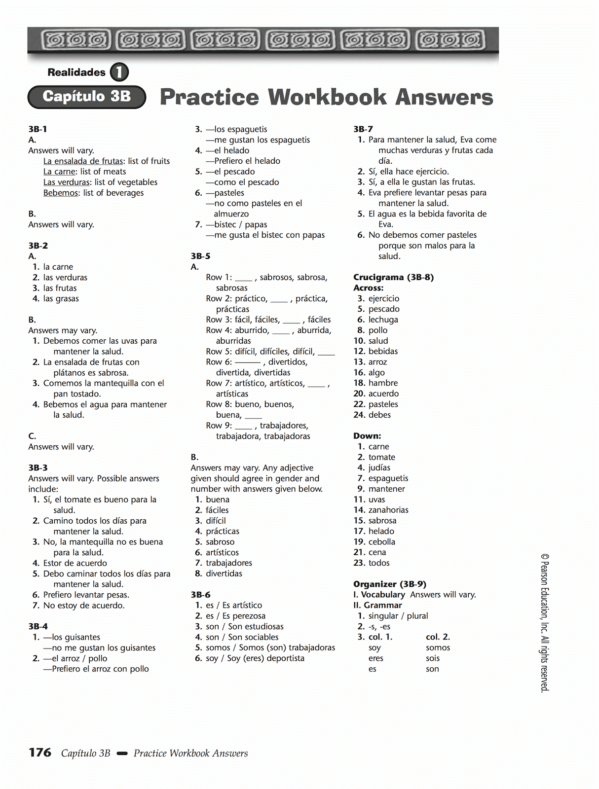 Realidades 1 Para Empezar Worksheet Answers