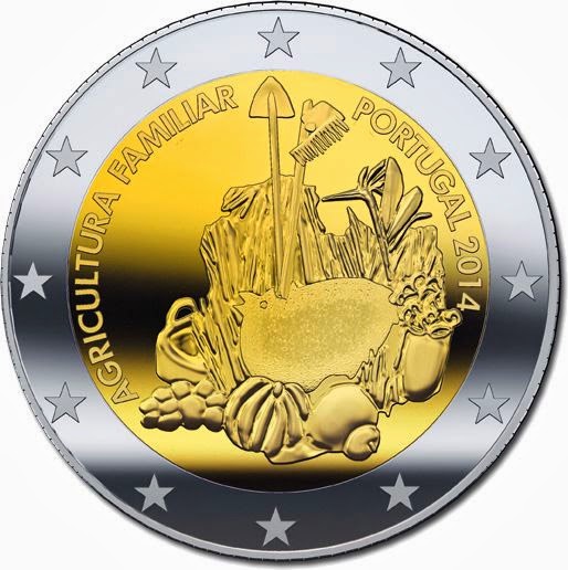 2 Euro Coins Portugal 2014, International Year of Family Farming