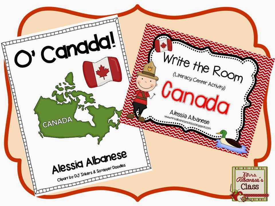 http://www.teacherspayteachers.com/Product/Write-the-Room-Literacy-Center-Canada-mini-book-FREEBIE-1175448