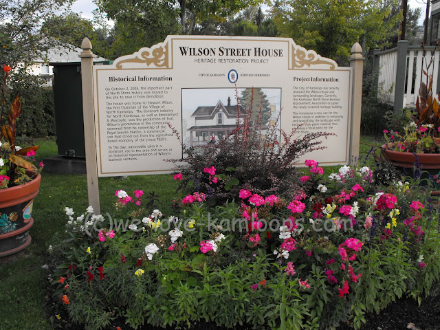 Planters as well as a garden showcase the Wilson Street house.