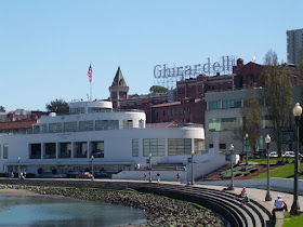 The Ghirardelli factory was established just back from the San Francisco waterfront