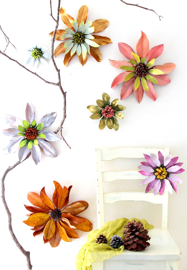Blommor av naturfynd, av Ananda från A Piece of Rainbow alicia sivert alicia sivertsson påsk easter skapa skapande kreativitet creativity create diy peppiga påskprojekt 2016 påskpeppen hantverk handarbete handicraft craft do it yourself pynt påskpynt för vuxna