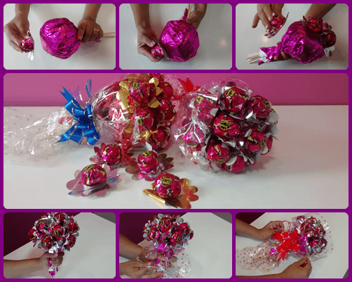 Buquê de bombons para presentear Buquê de bombons para presentear