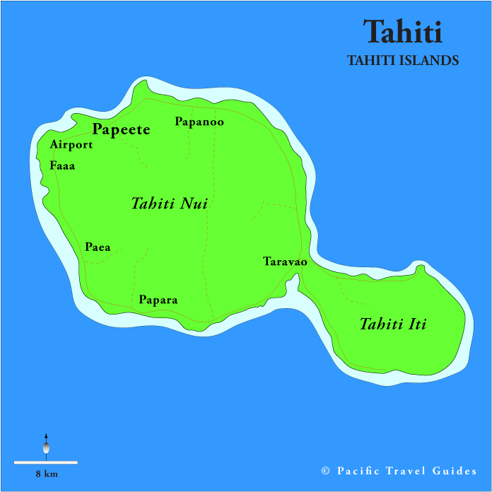 French Polynesia Political Borders