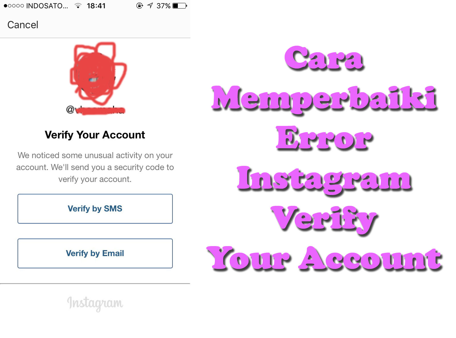 Cara Memperbaiki Error Instagram Verify Your Account Ardnesia