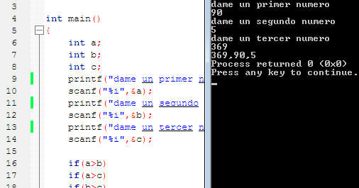 PROGRAMACIÓN ESTRUCTURADA: Programa para enumerar del mayor al menor ...