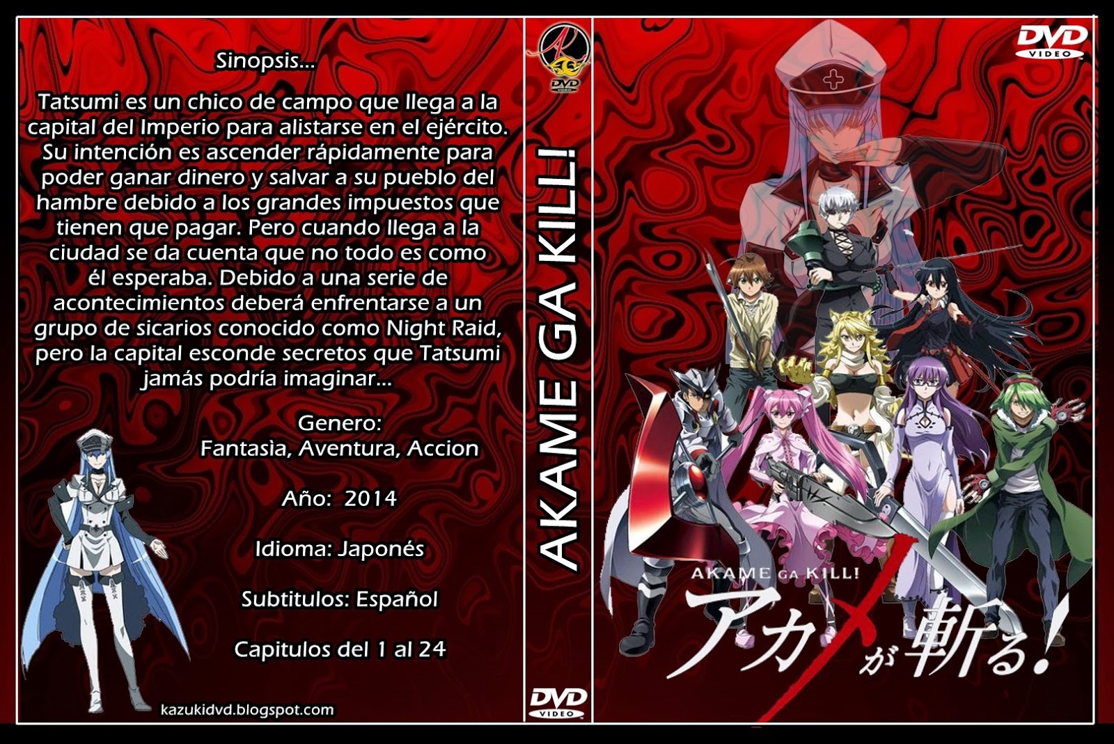 SERIES ANIME COMPLETAS HD : AKAME GA KILL SERIE COMPLETA HD SUB ESPAÑOL - Akame Ga Kill Cap 1 Sub Español