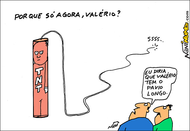 Resultado de imagem para marcos valerio homem-bomba charges