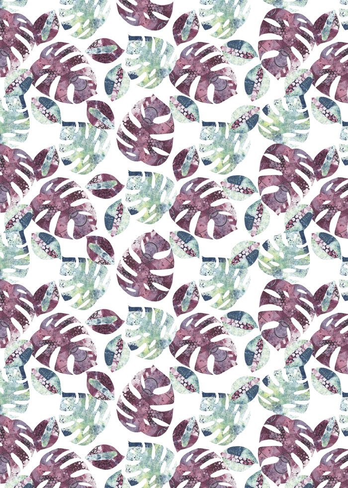 Kim Dellow's Cheeseplant Leaf pattern 