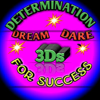 dream, dare, determination, success 