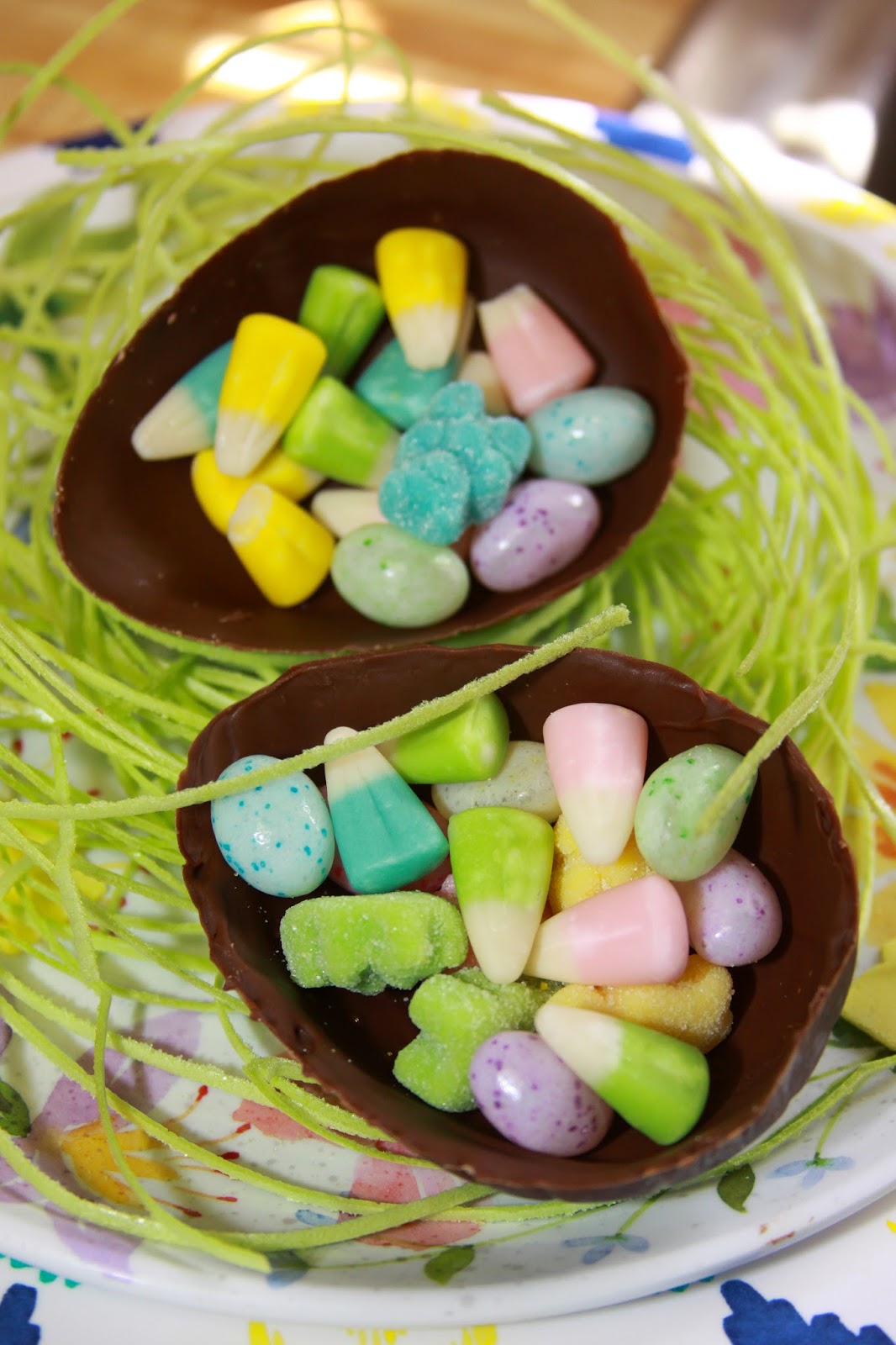 For the Love of Food Surprise Candy Filled DIY Chocolate Easter Eggs