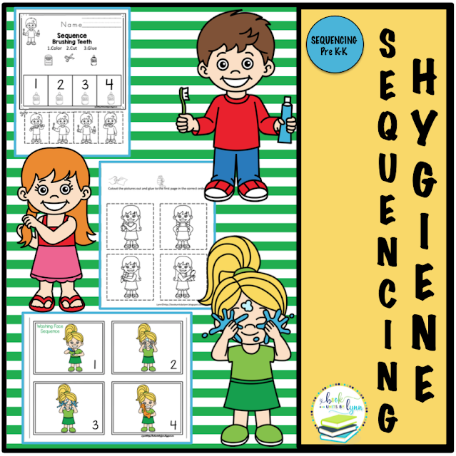 HYGIENE SEQUENCE PICTURE SETS Book Units by Lynn