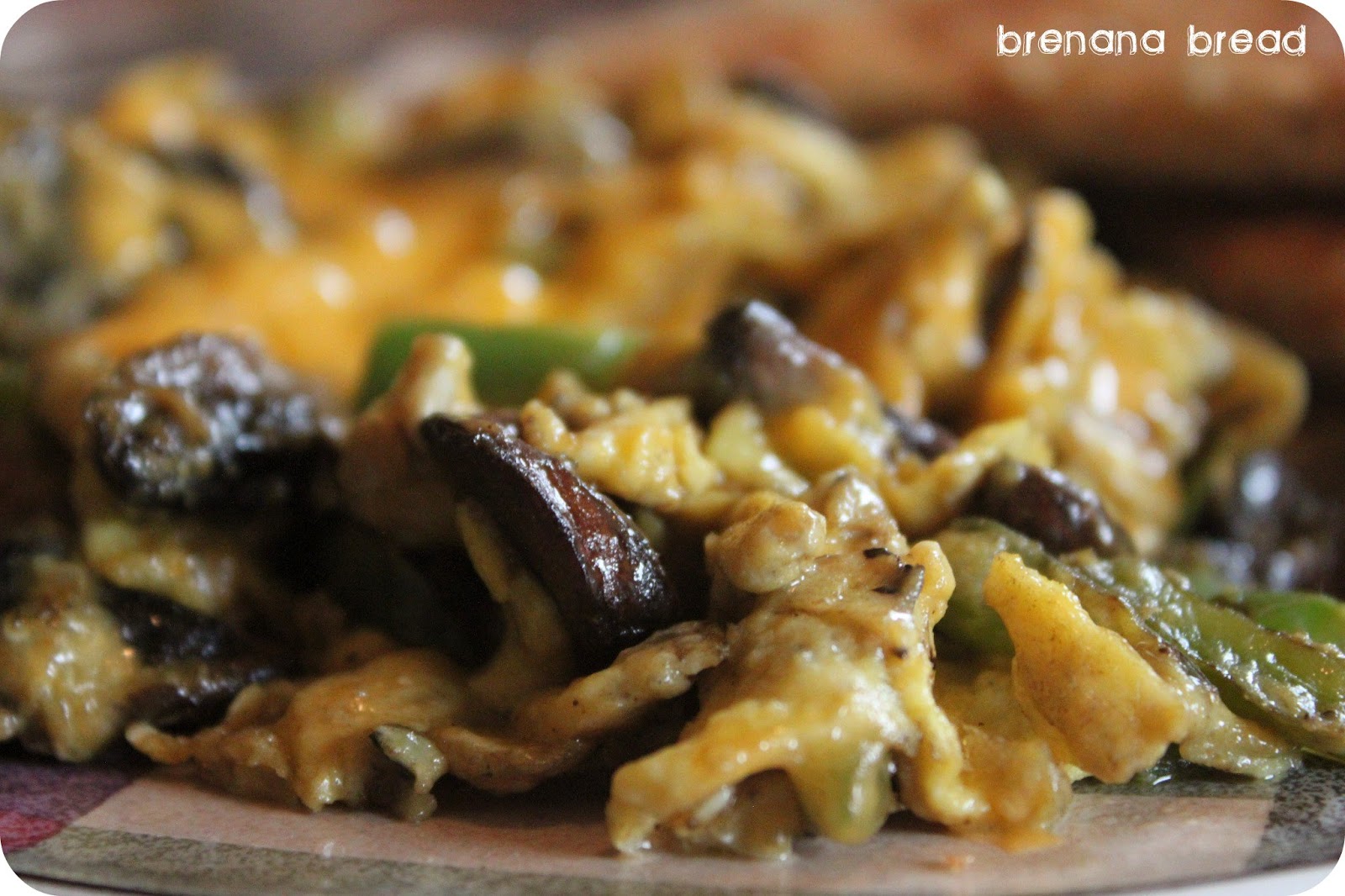 Brenana Bread: Mushroom Scrambled Eggs