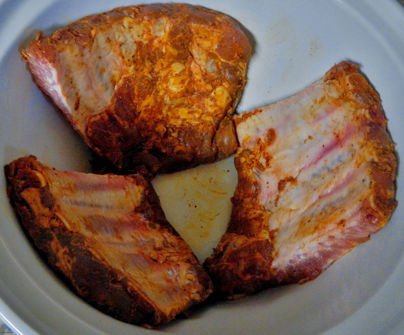 Food Adventures of a Comfort Cook: Crock Pot Ribs and the Blue Potato.