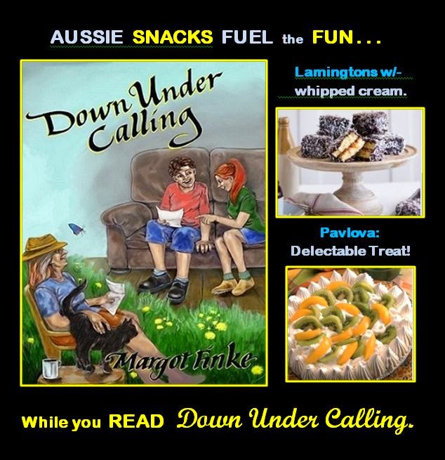 READ Down Under Calling  -- while enjoying Aussie SNACKS!