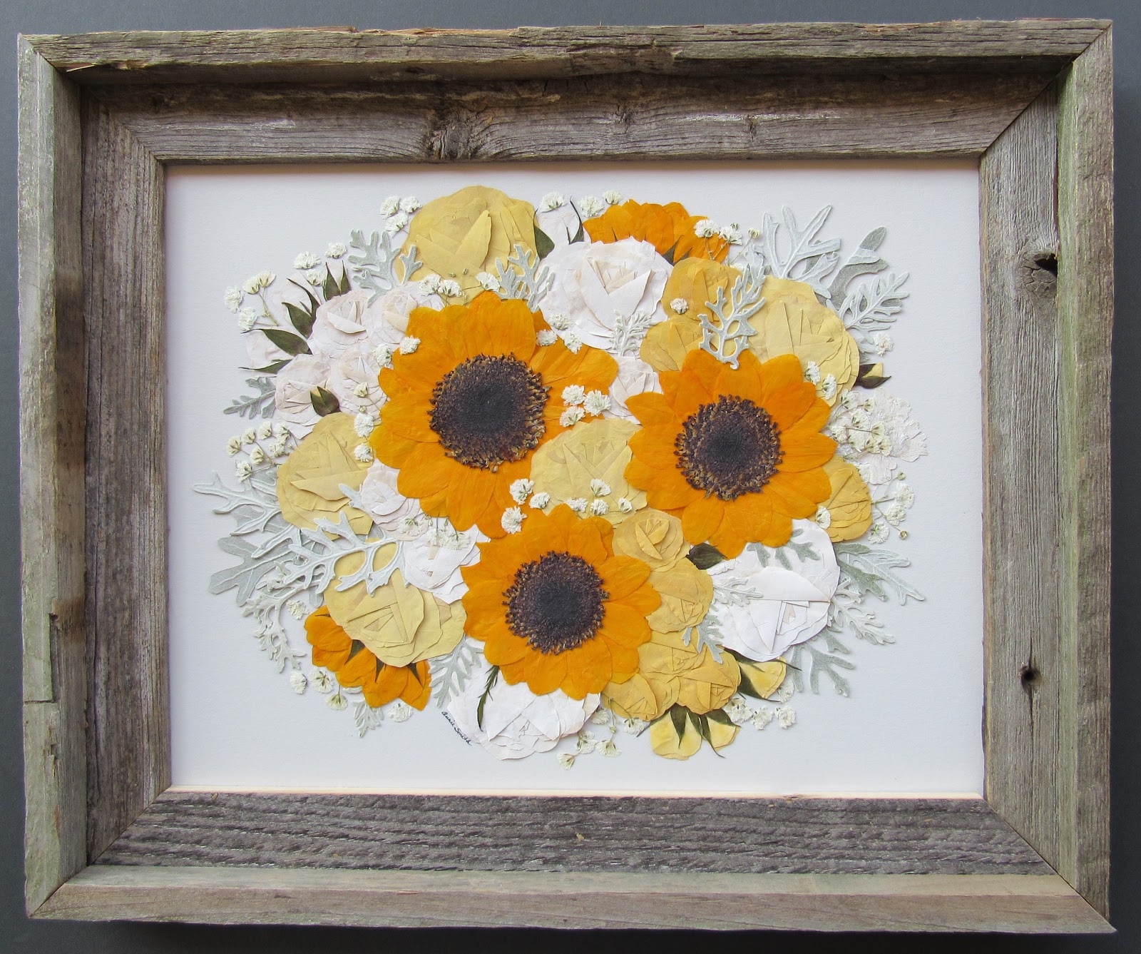 Pressed Garden Surprise Present from the Mother of the Bride!