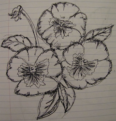 draw step learn chinese easy painting brush pansy right