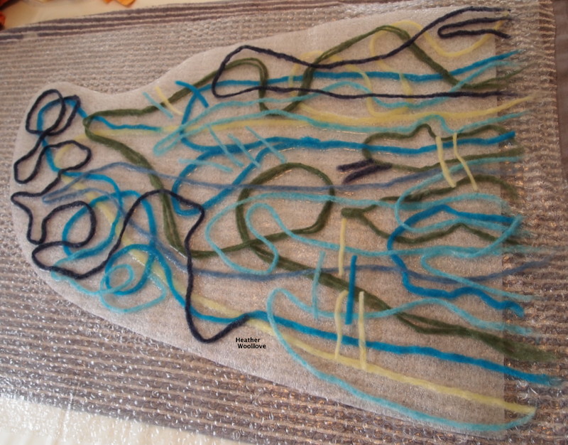 Wool lovefunctional fiber art "TwoFer" Pencil Roving Hat Part 1 of 2