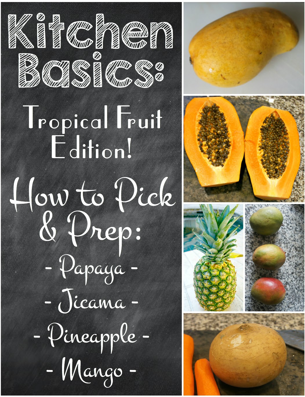 Diane's Vintage Zest!: Kitchen Basics: How to Pick & Prep Produce -  Tropical Fruit Edition!