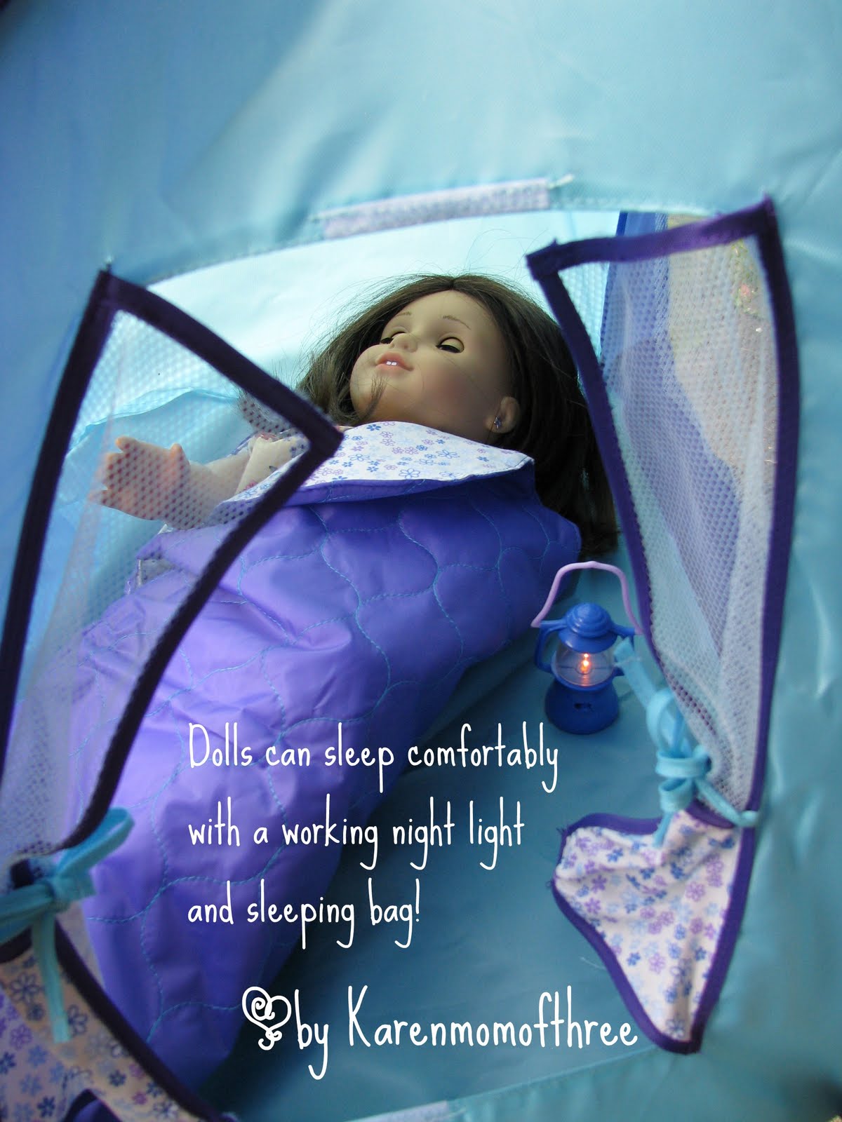 Karen Mom of Three's Craft Blog A camping set for your doll! A review