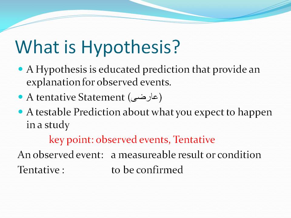 Hypothesis Meaning In Research Methodology
