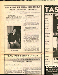 Entrevista diario de tango " El Tangauta"