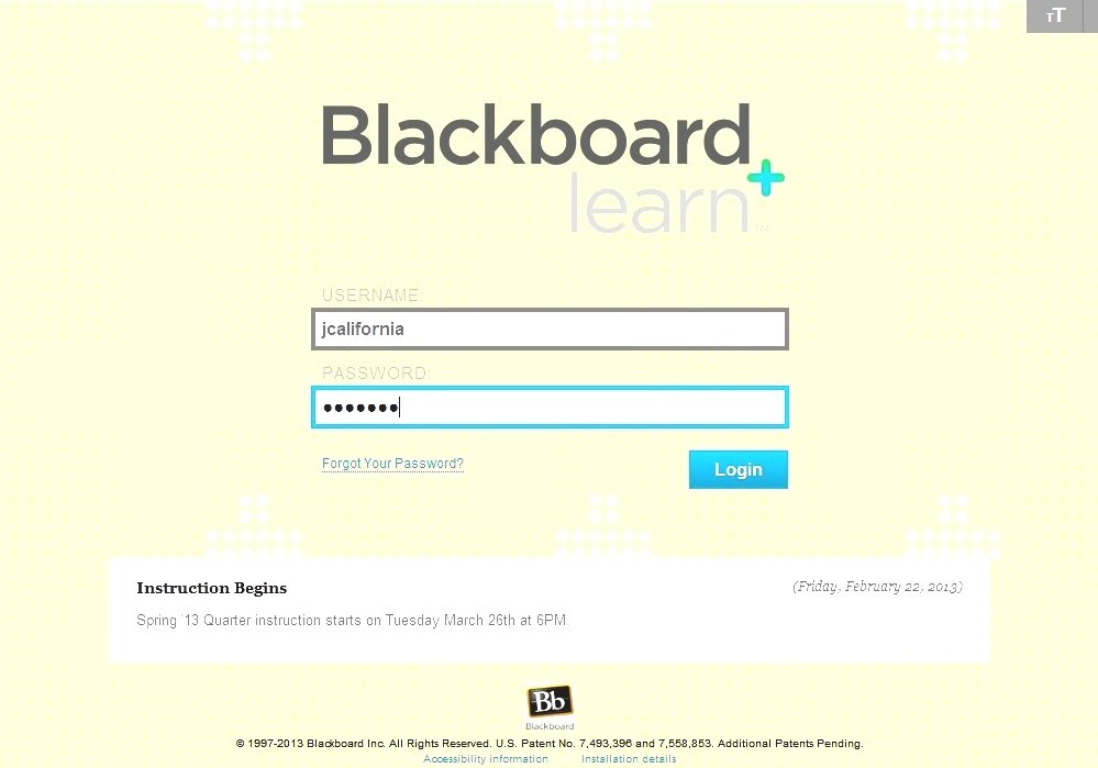 Blackboard Login