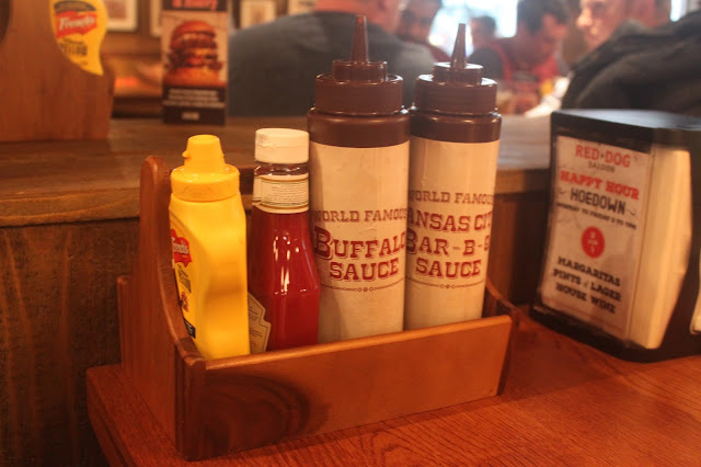 Choice of Buffalo (Hot Sauce and Kansas City Bar-B-Q Sauce at Red Dog Saloon