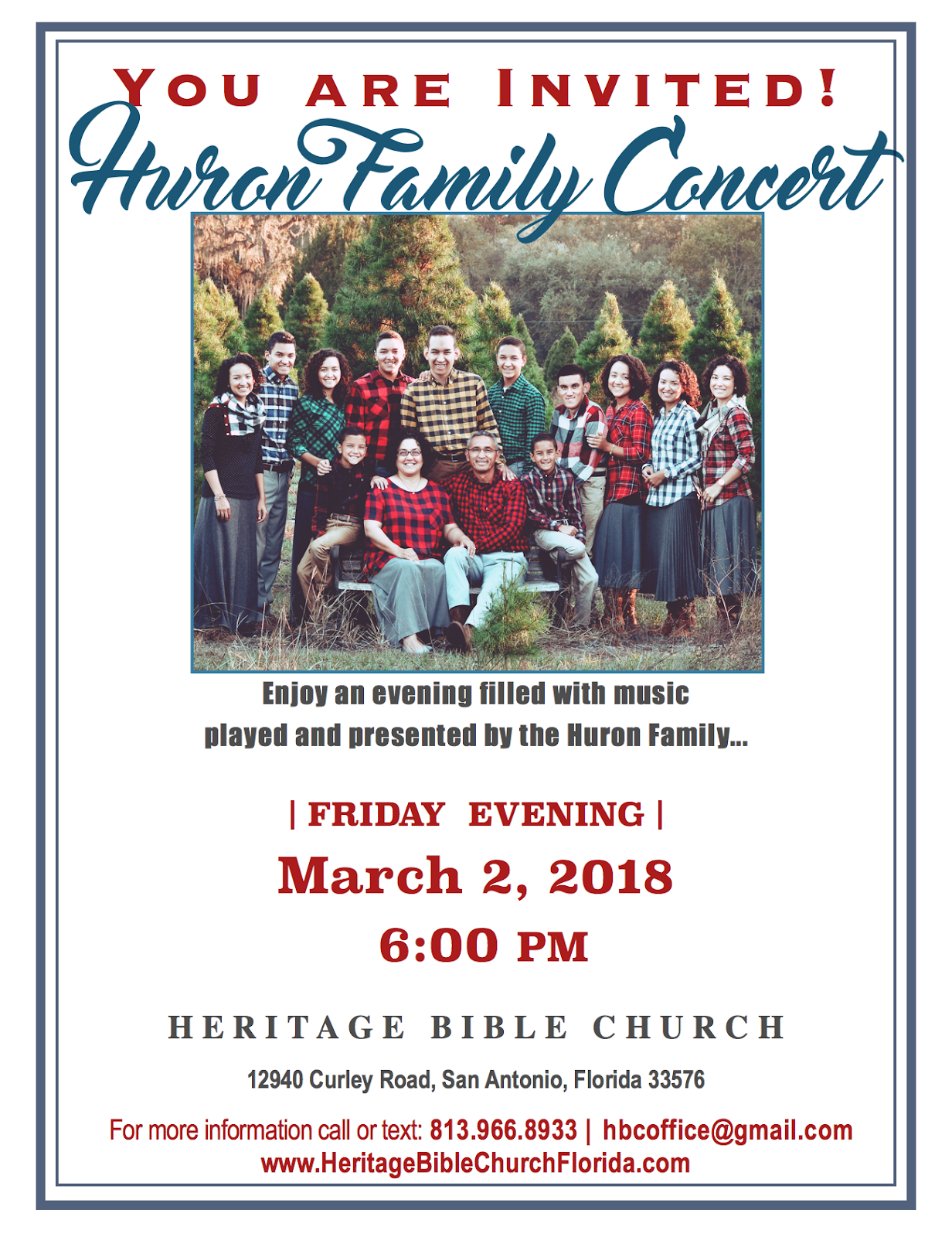 Huron Family Concert