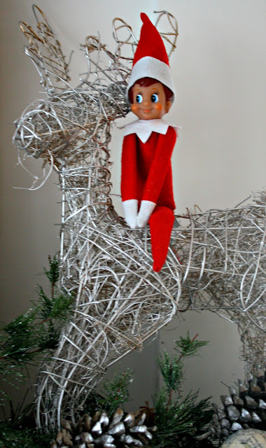 Elf on a reindeer