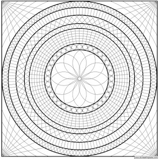 Geometric mandala to print and color- jpg
