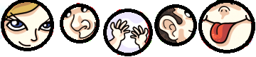 SENTIDOS DEL CUERPO HUMANO Dibujo de los 5 sentidos