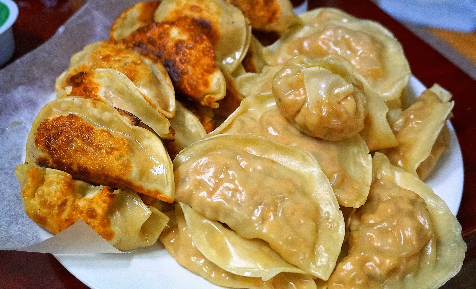 Корейские жареные пельмени