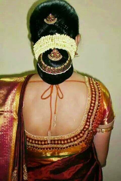pelli poola jada southindian bridal