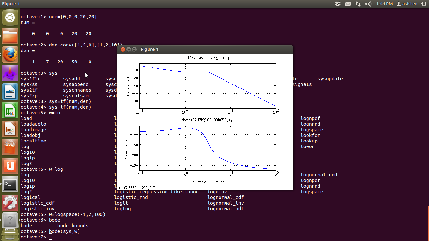 Install Octave for Signal & Control to replace Matlab