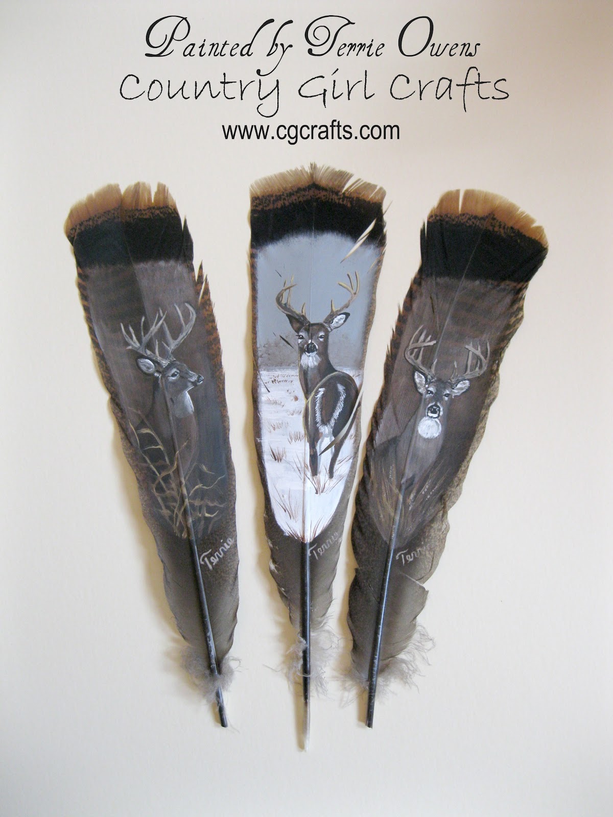 country-girl-crafts-hand-painted-turkey-feathers