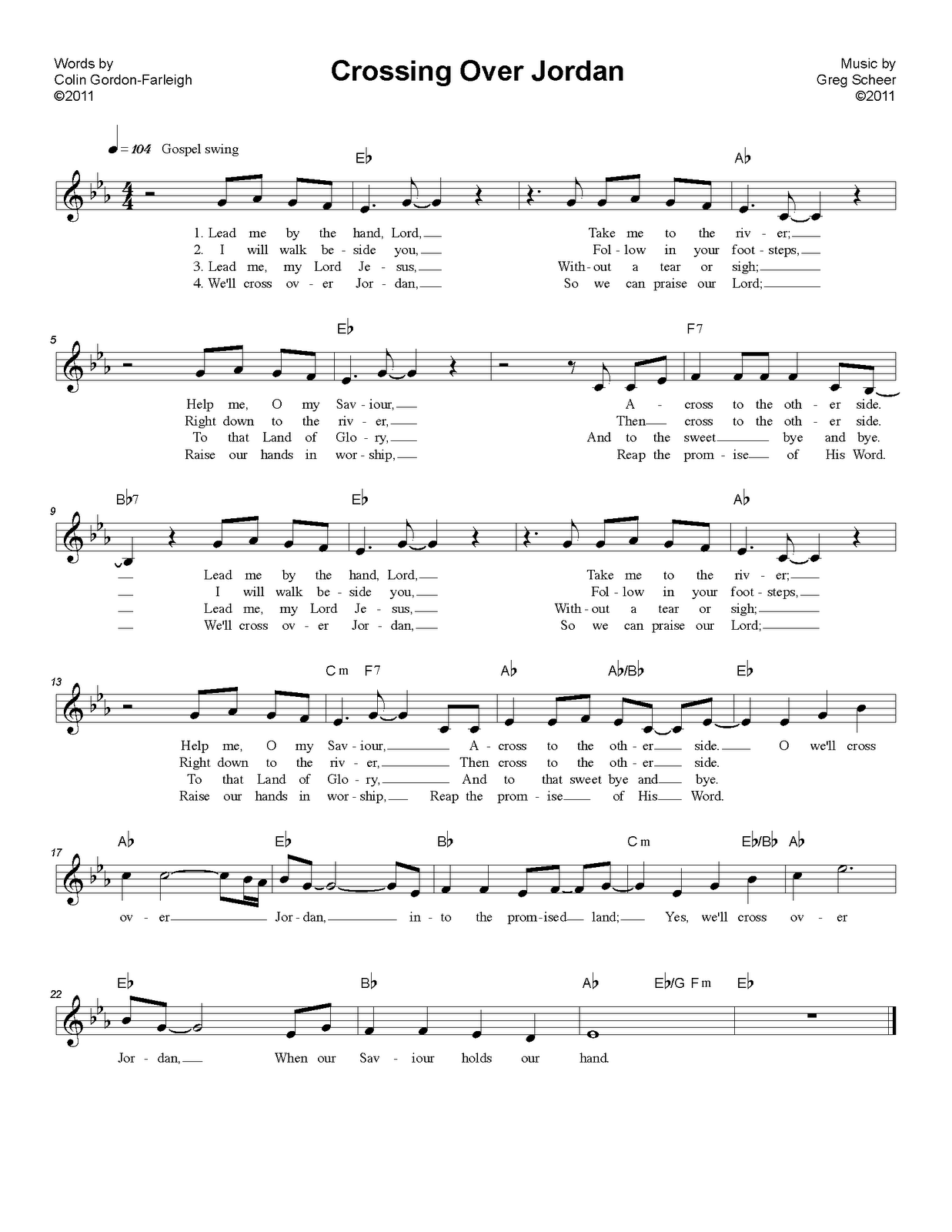 Share My Journey New Hymn for today . . . 'Crossing Over Jordan'