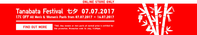 Uniqlo Code Malaysia Online Store Tanabata Festival Discount Offer Promotion