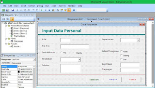 Cara Membuat Data Karyawan Menggunakan VBA Excel, aplikasi Payroll