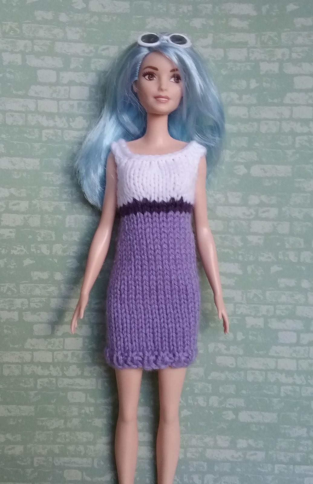 barbie knitting outfits in double knit