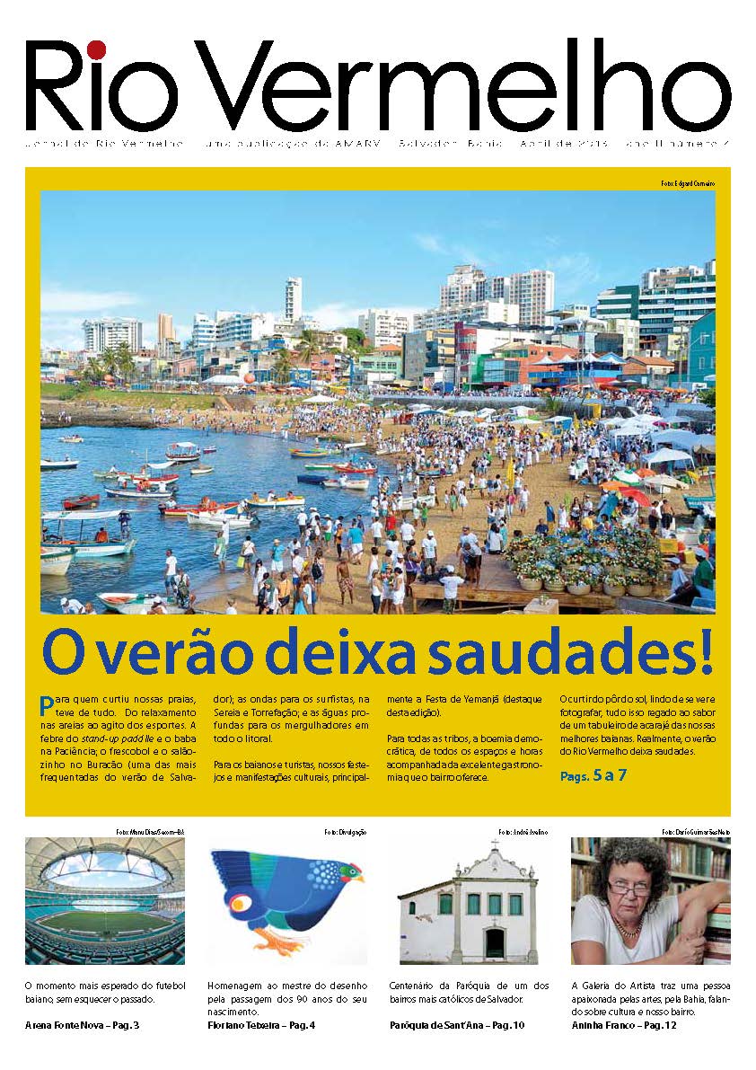 Confira a edição digitalizada do Jornal do Rio Vermelho 