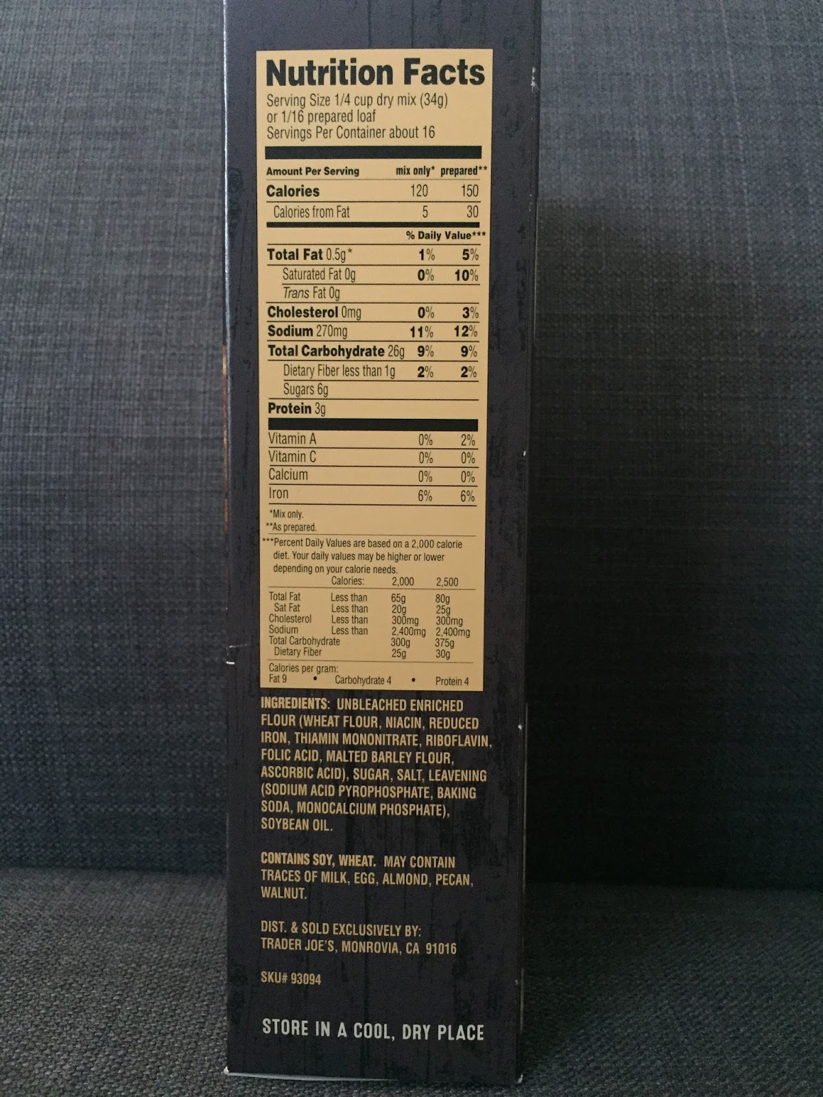 Trader Joe's Beer Bread Mix