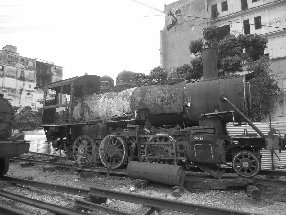 Cuban Cigars, Culture & Lifestyle Train Junkyard (Havana) Jan.2014