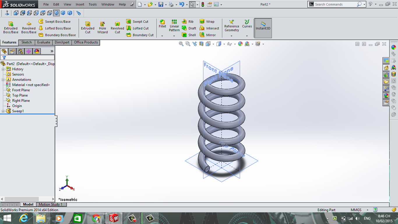 Hướng dẫn solidworks 5: Vẽ lò xo ~ Hướng dẫn solidworks - Solidworks ...