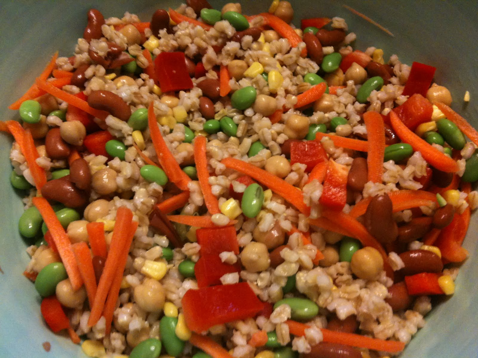 Vegan Road Runner Beat the Heat 3Bean Barley Salad
