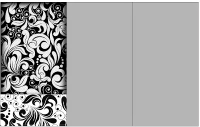 Blanco y Negro: Imprimibles Gratis para Fiestas. Para menús o programas.