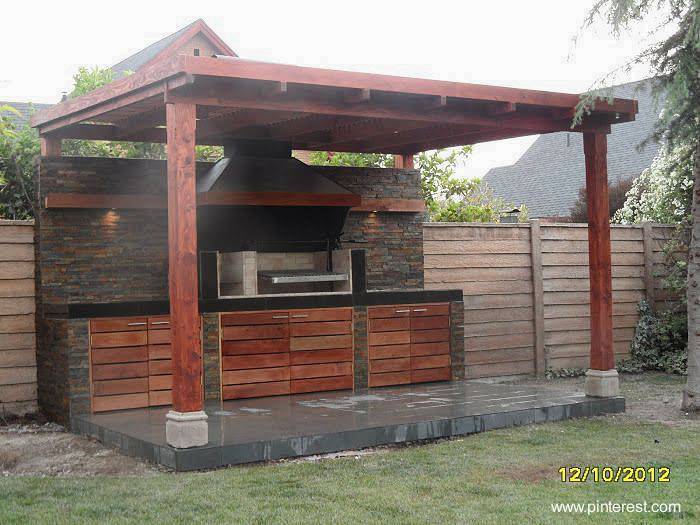 Arquitectura de casas: modelos de quinchos para asados. Ideas Jardín Asador