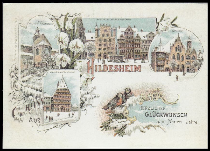 Sent & Received GERMANY Postcard from Hildesheim, Germany to Braga